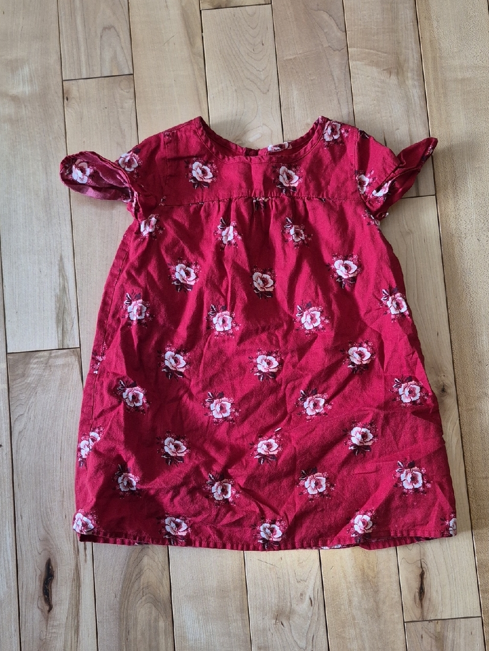 Girls Size 3 GAP Red Floral Dress